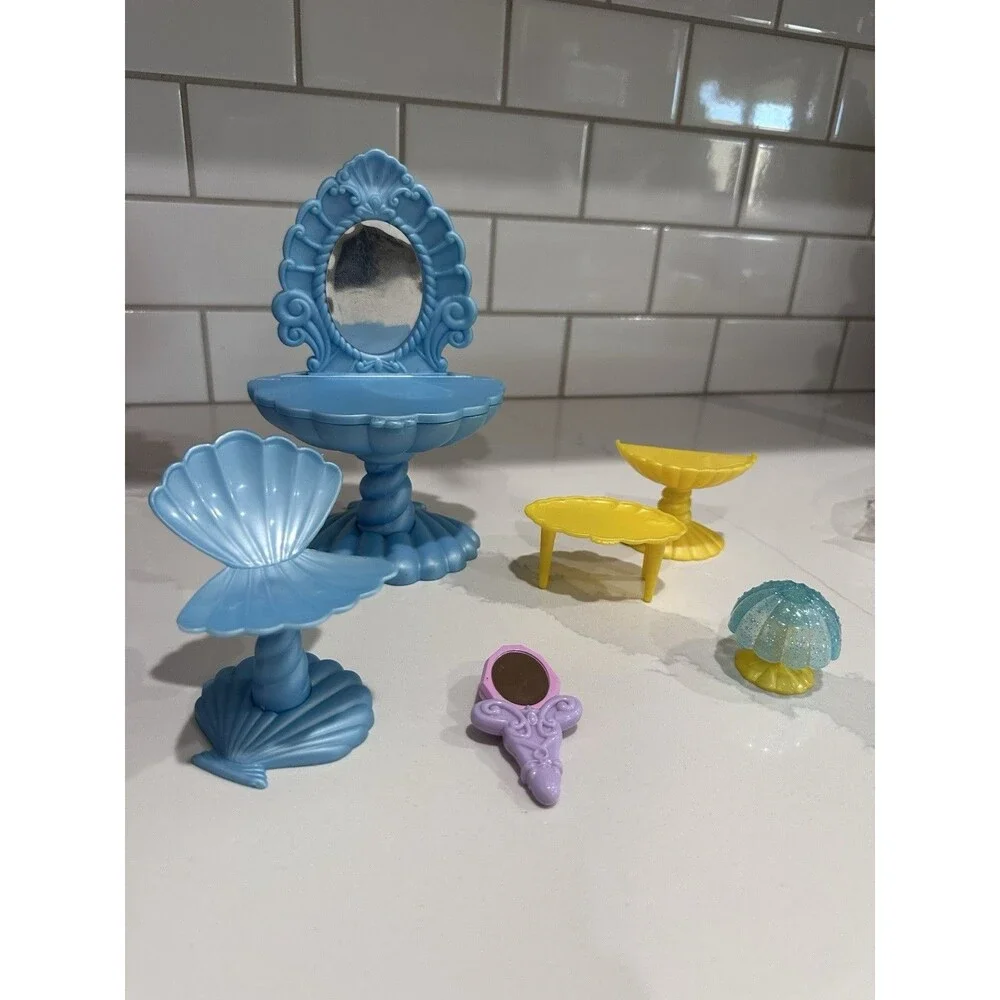 Rare Vintage Retro Disney little mermaid Ariel Purple shell bed Princess Y2K Set
